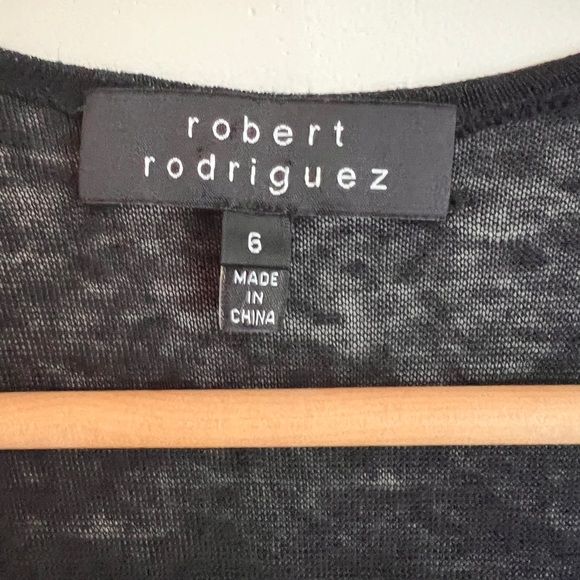 Black ROBERT RODRIGUEZ Dress sz 6- 100% linen - Picture 7 of 9